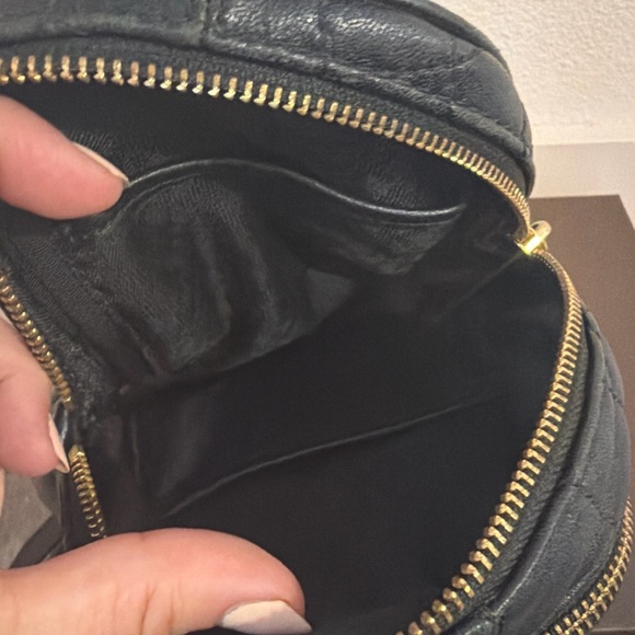 Michael Kors Black Quilted Leather Mini Backpack Gold Hardware - Picture 4 of 9